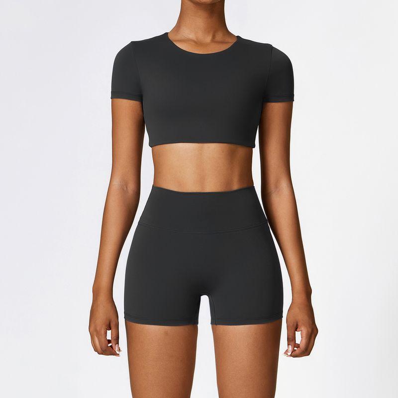 Guangzhou Zechuang Clothing Co., Ltd. European and American Tight Sanding Yoga Suit Quick-Drying Workout Clothes Winter Outdoor