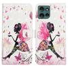 For Motorola Edge 50 5G Case 3D Creative Pattern PU Leather Stand Phone Cover