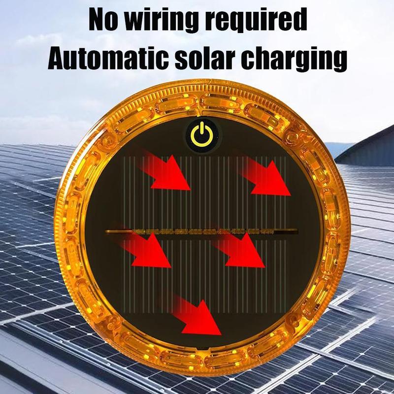 For Roadside Safety Yellow,white,red Solar Tail Light Car Tail Light High-brightness Flashing Three Flashing Modes