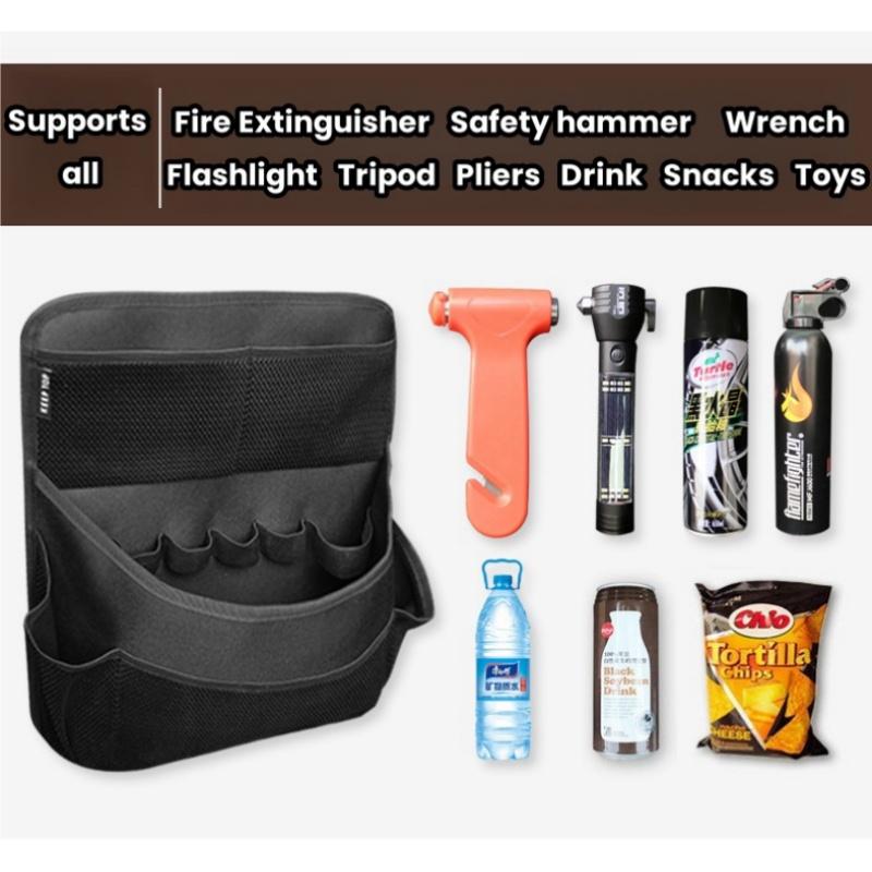 Car Trunk Organizer Adjustable Backseat Storage Bag Net High Capacity Multi-use Oxford Automobile Seat Back Organizers Universal