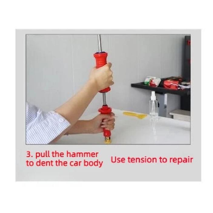 New spring-adjusted pull hammer that won’t hurt your hands, car sheet metal dent-free sheet metal spray paint dent repair puller