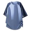 Men's Summer 2026 Raglan Contrast Short Sleeve T-shirt - Loose, Trendy, Versatile Half Sleeve Design