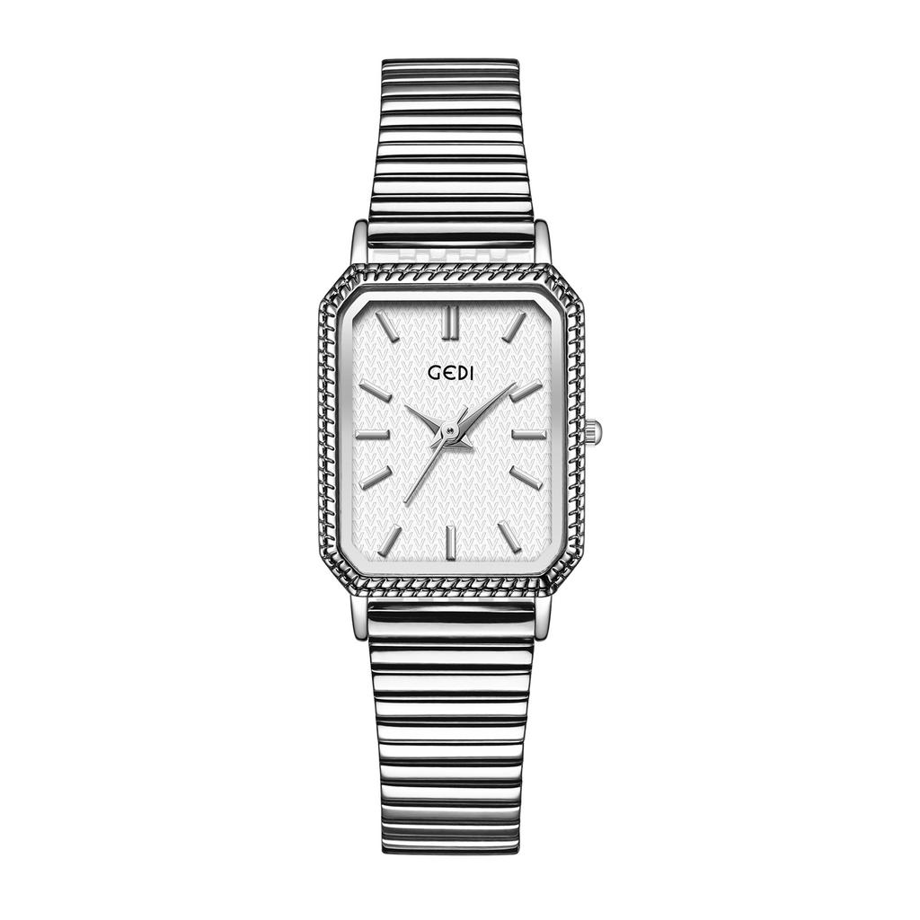Retro Small Square Plate Watch Female Simple And Exquisite, Light Luxury Axiannu Alloy With Quartz Watch