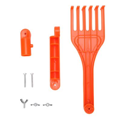 Mini Rake Head Rotating Handle Plastic Rake Tool for Removing Leaves Debris From Roofs Gutters