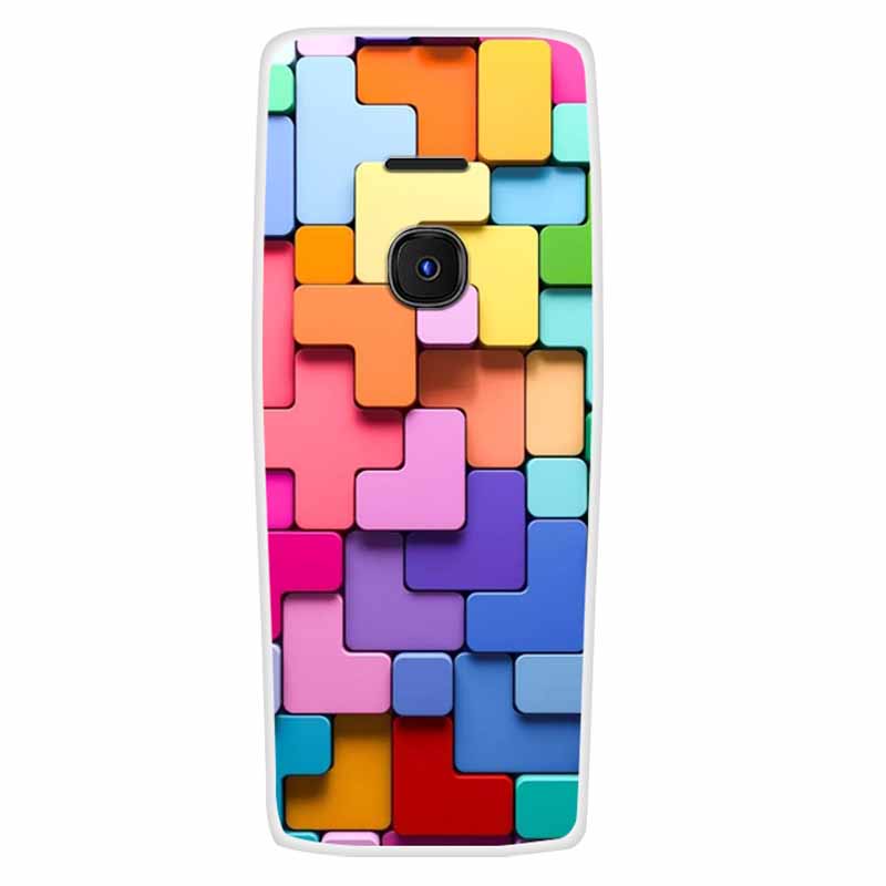 For Nokia 8210 4G Case Soft Silicone Space Landscape Covers for Nokia 6300 4G Cases Colorful Bumpers Cat Phone Protective Bags