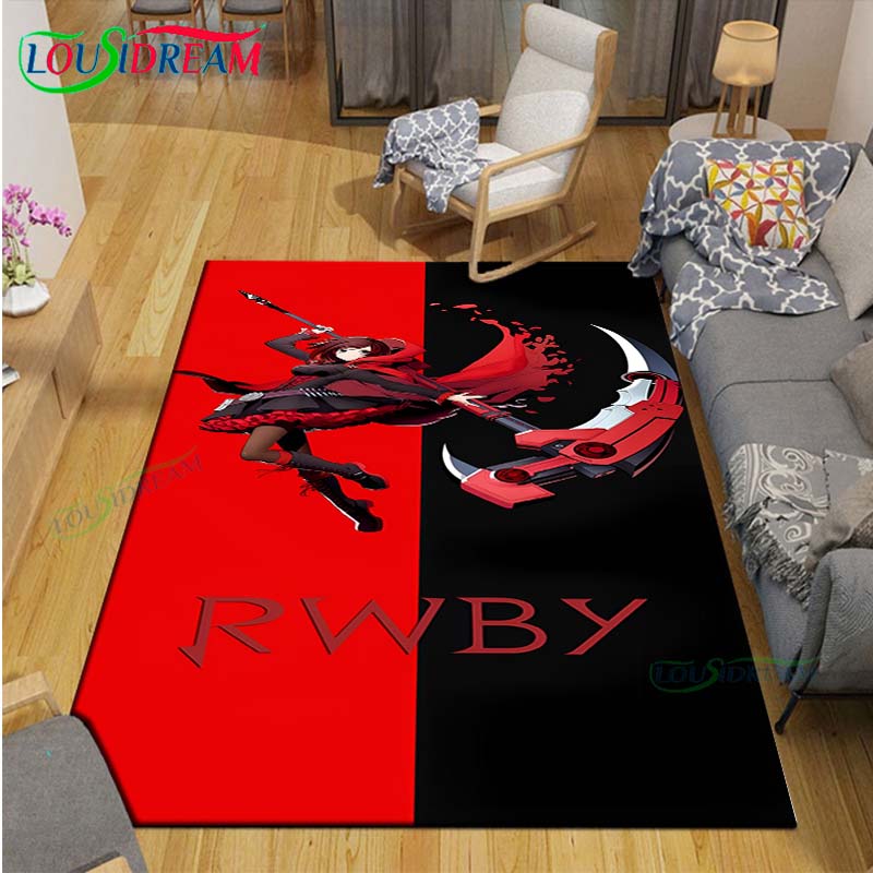 Anime Characters A-RWBY Carpet for Living Room Home Sofa Decoration,Children Game Large Decor Floor Mat Yoga Mat Large Carpet