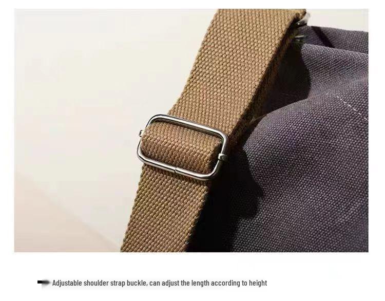 Bolso Bandolera/de Mano de Lona Unisex de Gran Capacidad para Estudiantes, Bolso de Compras o para Tutorías