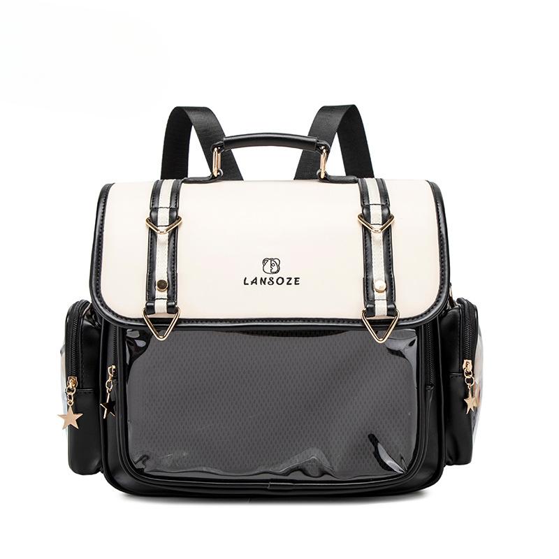 

Рюкзак для колледжа с обезболивающим эффектом, одноплечная сумка, для поездок на работу, большой вместимости, сумка Jiguwa с обезболивающим эффектом Coffee чёрный