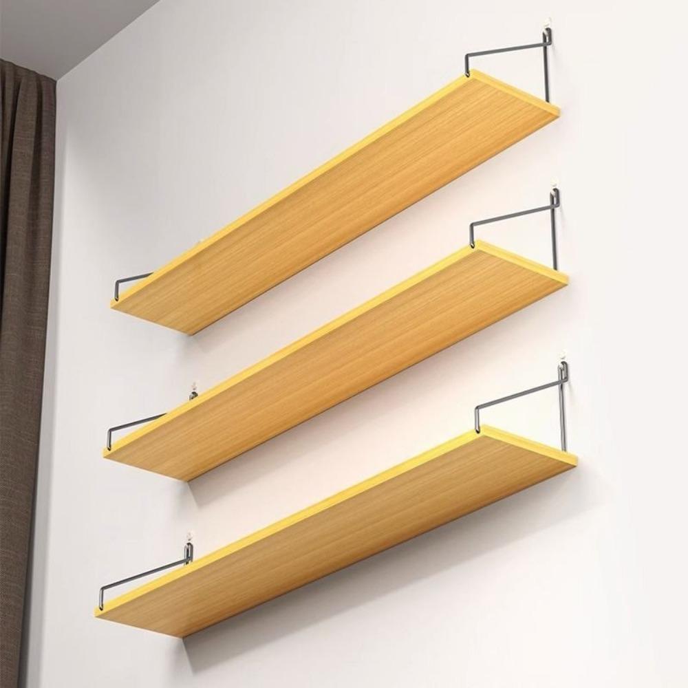 Wood Wall Storage Rack 30/40/50cm Wall Bookshelf Versatile Floating Shelf  Bathroom Room