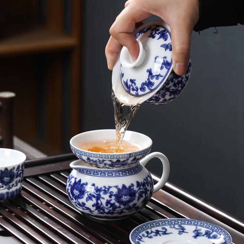 MULTIPOTENT Chinese Blue & White Porcelain Tea Gift Set