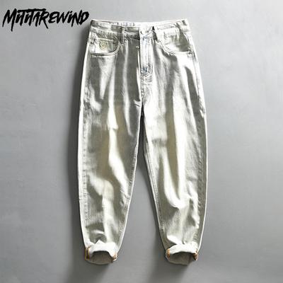 Spring/Autumn New Fashion Men's Jeans Y2k Streetwear Baggy Denim Pants Retro Style Washed Blue Jeans Youth Fashion Men Trousers