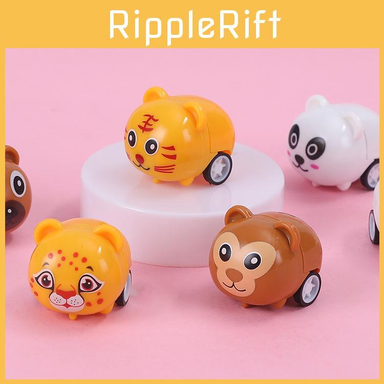 Kids Tiger Monkey Plastic Animal Car For Cognitive And Motor Skills Enhancement