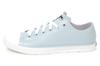 Akiriko MOZ Rain Shoes with Original Colorful Size M Women's One-Piece Low-Cut Lace-Up Insoles, Sax,