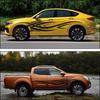 Flame Graphics Car Body Side Stickers Flame Racing-Sports Stripe Decal for Car Universal Vinyl Self-Adhesive Decal Decor