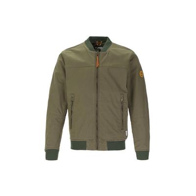 Solid Color Logo Pocket Zip Jacket Men Jackets Forest-Green A29WCA58