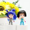 In stock 6pcs Anime Demons Hunters Figure  Miras Zoeys Tiger Figurine Toy Desk Decoration Statues Ornament Birthday Gift For Kid
