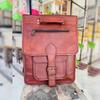 New Goat Leather Bag Backpack Laptop Rucksack Men Genuine Travel Women