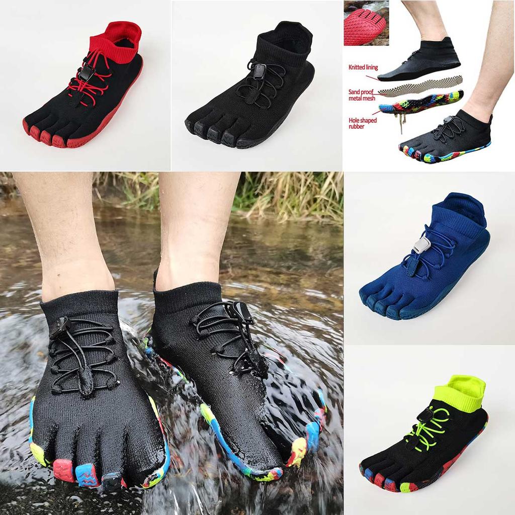Unisex Split Toe Shoes Men FiveFingers Casual Sneakers Climbing Drainage Shoes Mesh Women Canyoning Quick Drying Water Shoes