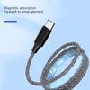 100W Magnetic Suction USB A Type C Fast Charge 5A 1m Data Cable Easy Storage For Samsung Xiaomi Phone Charge USB C Cord