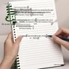 Ergonomic Loose-Leaf Notebook with Removable Coils for Students - Thickened Design