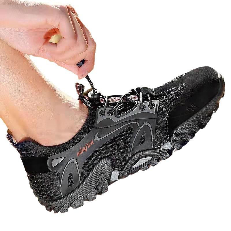 Men's Cross-Border Summer Sandals: Breathable Mesh, Lightweight, Trendy Korean Style Hiking and Casual Shoes