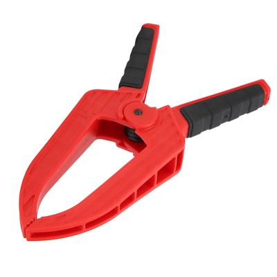 Spring Clamp with Long Flat Nose Plastic Fixing Clamp Woodworking Fixture Accessory2in Opening 50mm
