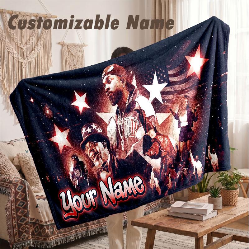Coperta di Flanella con Nome Personalizzato,Kendrick Lamar Leggera Calda Coperta da Letto per Divano e Regalo di Festa