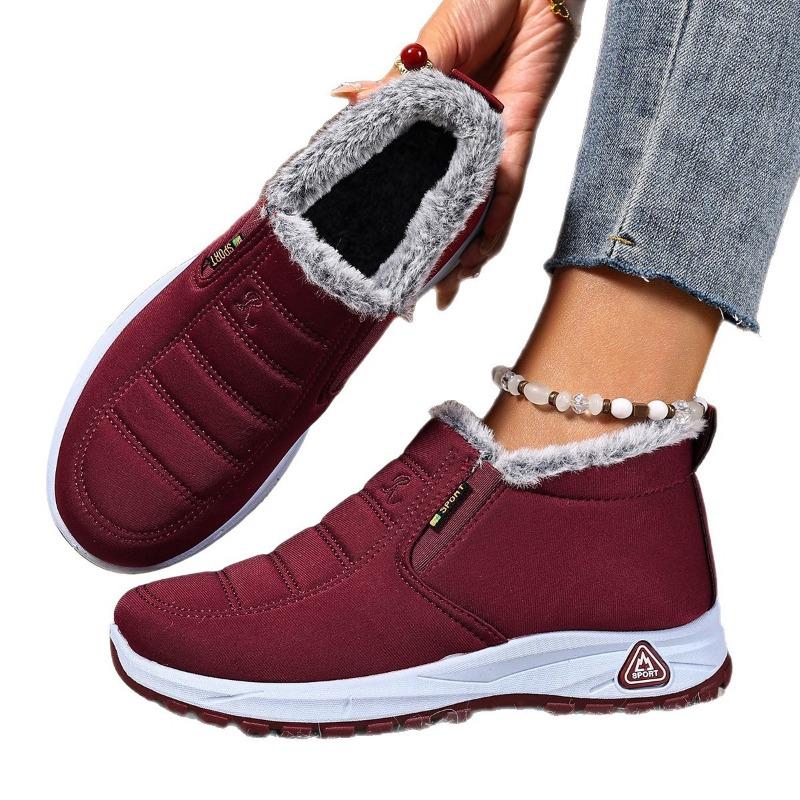 Shoes women's winter new cotton boots men's and women's snow boots piled thickened large size women's boots warm cotton shoes