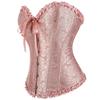 Rochie de mireasă fără bretele cu balenă, cu corset pentru talie și corset european de curte