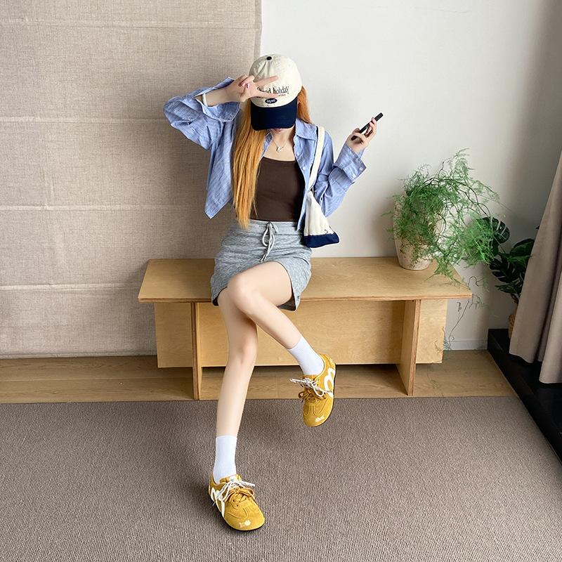 ins tide Korean version of the new Forrest Gump shoes for women, autumn embroidery student sports breathable casual thick sole