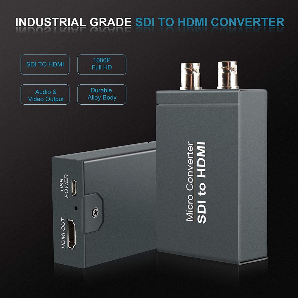 3G SDI To HDMI Converter Adapter Mini 3G HD SDI To HDMI Converter for Support 1080p TV SD HD and 3G SDI Signals