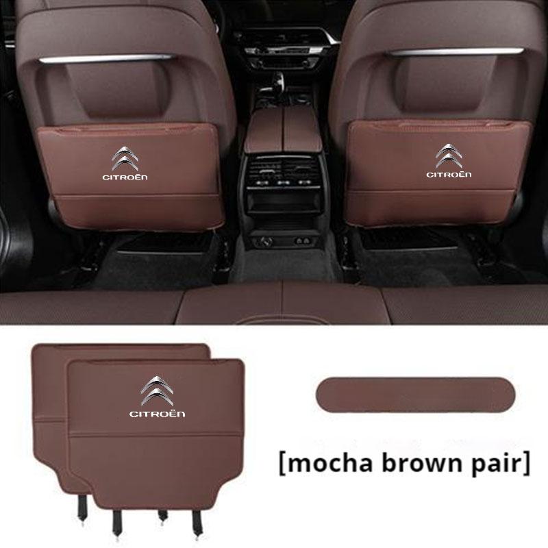 2pcs Car Seat Back Anti Kick Pad Scratch Mat Protective Cover For Citroen C3 C5 Aircross C2 DS 3 Berlingo Celysee Cactus Picasso