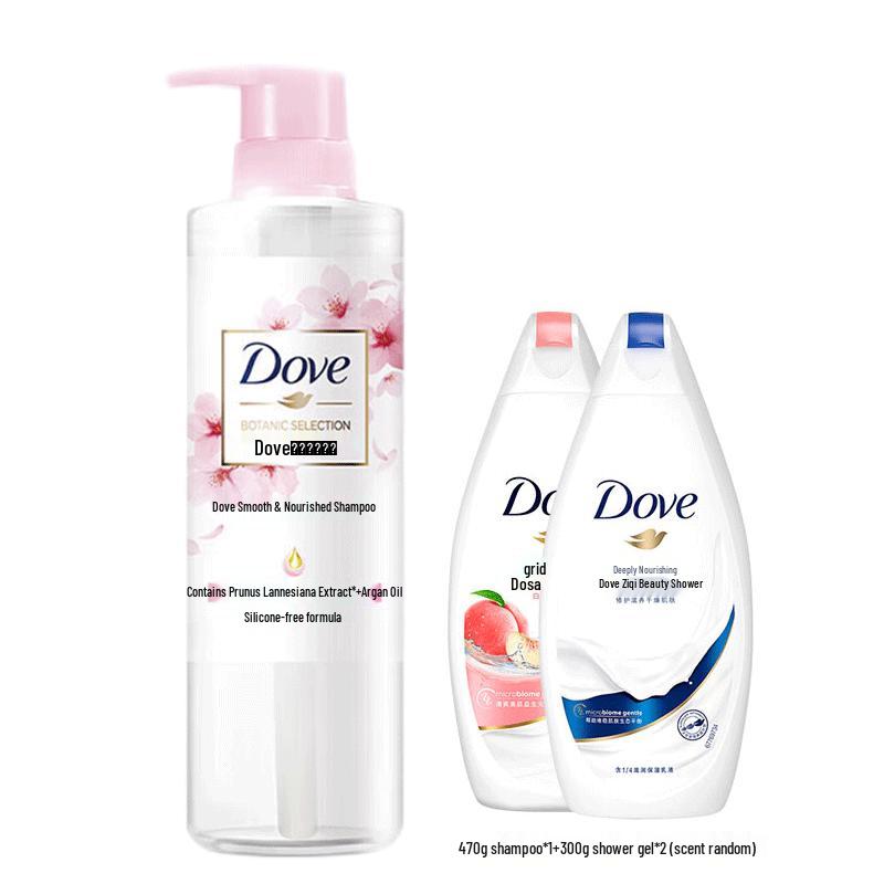 Dove Botanical Hair & Body Wash Set