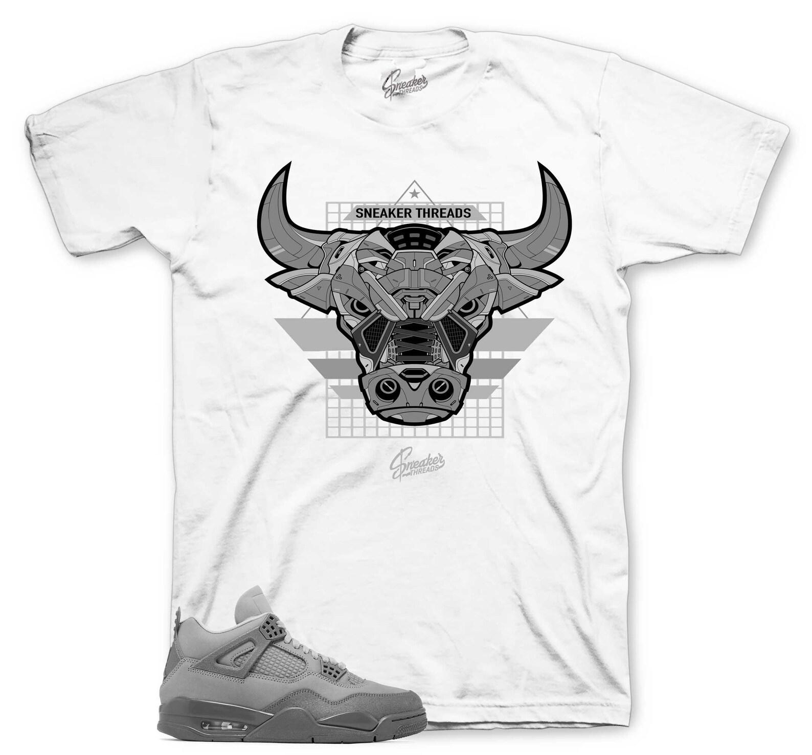 Shirts To Match Retro 4 Wet Cement AJ4 - War Bully Sneaker Tee XL