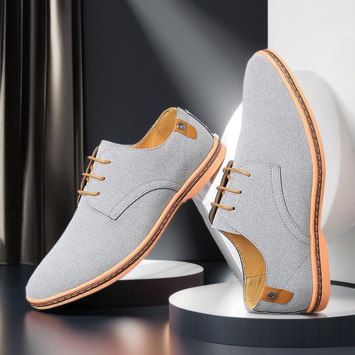 Mode Wildleder Herrenschuhe Oxford Freizeitschuhe Klassische Sneaker Bequemes Schuhwerk Abendschuhe Große Größe Ballerinas 2025