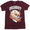 NEW InkAddict MENS FLAME SKULL T Shirt SLATE SMALL 3XLARGE TATTOO LIMITED
