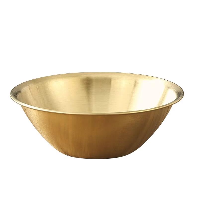 ZISIZ Korean Style Gold V-Shape Salad Bowl