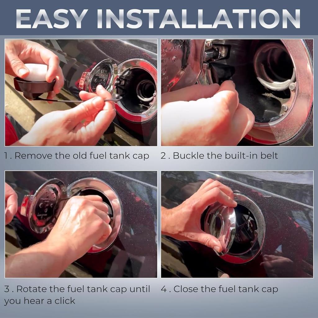 Gas Cap, Fuel Cap For Ford Lincoln Mercury 2004-2009 F150, 2007-2015 Edge, 2009- F250 F350 Super Duty, 2017- F450 F550, 2006-2007 Fusion, 2004-2007