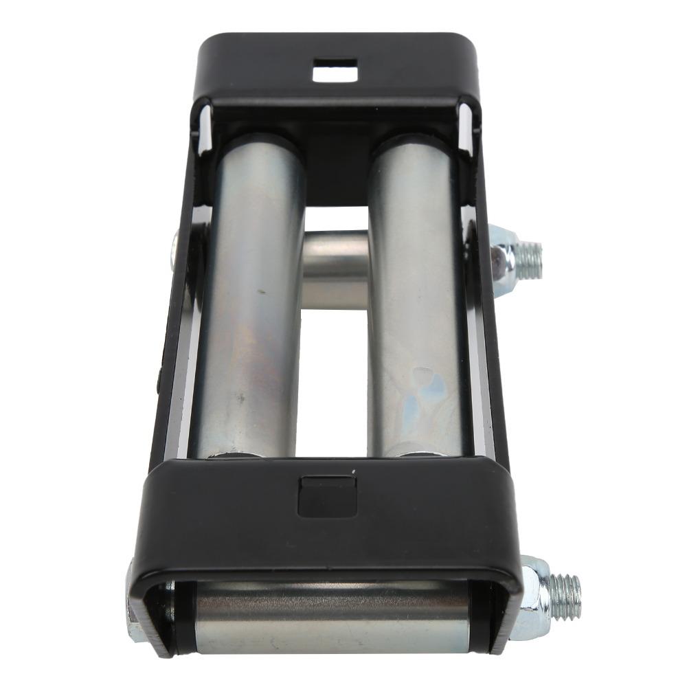 152mm/6in Winch Roller Fairlead Iron Zinc Plated Heavy Duty Winch Fairlead For Steel Cable
