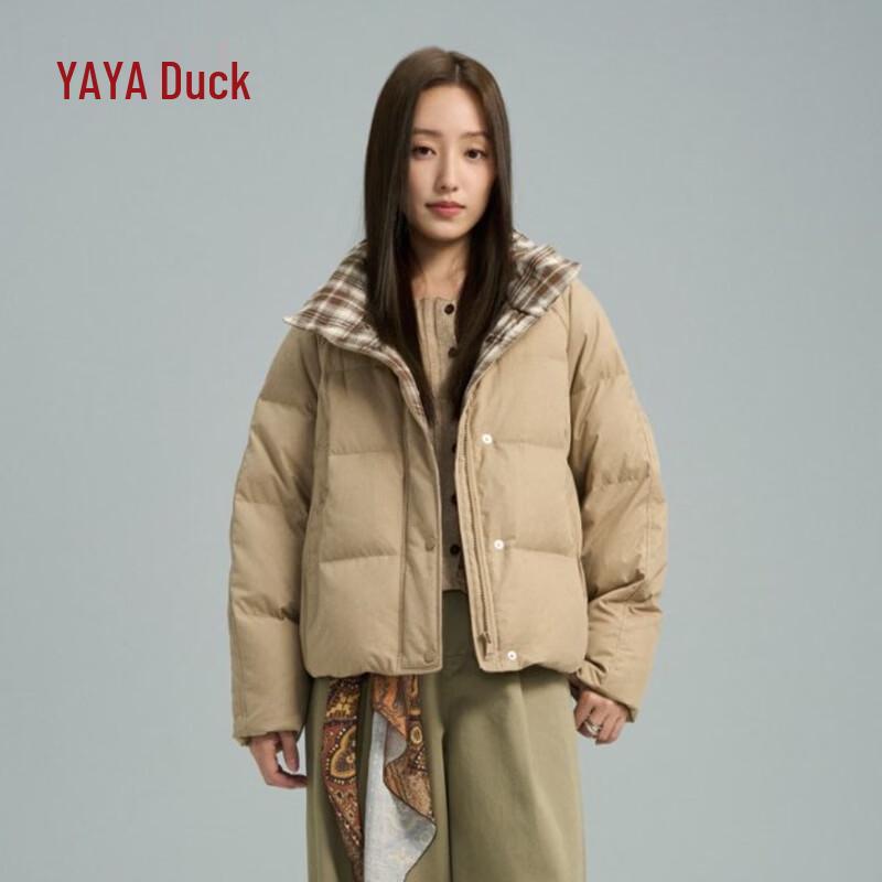 Женская утолщенная зимняя пуховая куртка-пуховик YAYA YA5B601973J S хаки
