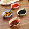 10 pezzi piatto per salsa per uso alimentare, contatto, mantenere pulito, ecologico, moda, portatile, a forma di foglia, piatto per salsa, strumento per la tavola, per il ristorante