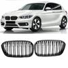 Front Bumper Kidney Glossy Black Grille Facelift Racing Grill Cover For BMW 1 Series F20 F21 LCI 2015-2019 120i 125i 135i