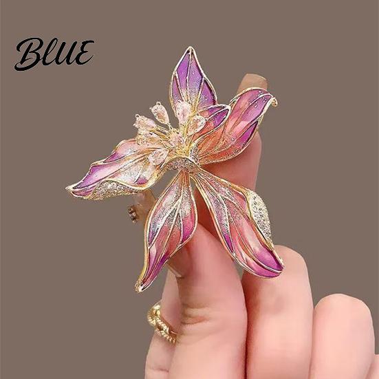 Brooch for Hats Peony Flower Pin Women Enamel Floral Lapel