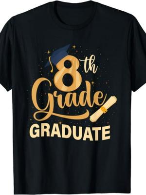 8e Groep Afstuderen Middelbare School Afgestudeerde Niveau 8 Mannen Vrouwen T-shirt.jpgHetzelfde s