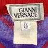 Gianni Versace Made in Italy wool Overall handle Long sleeve sweater knit Men's Used