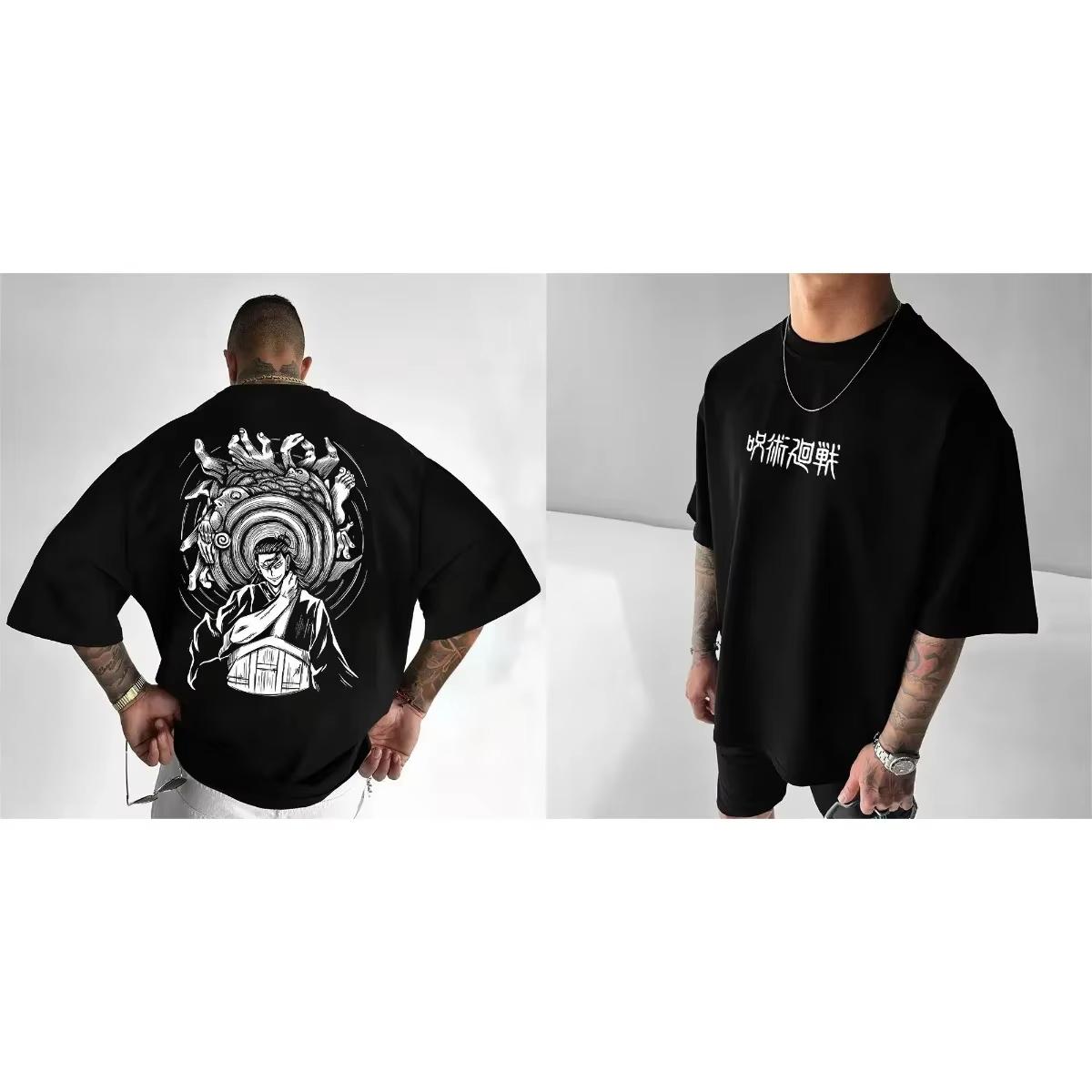 2026 new Spellbound Battle Wave Popular Summer Anime Oversized TShirt with Print TShirt Style Clothing Cartoon Print 4XL