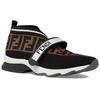 Fendi Women's FF Motif Rockoko Sneaker 'Black Brown' 8E6701A5JFF14ZV