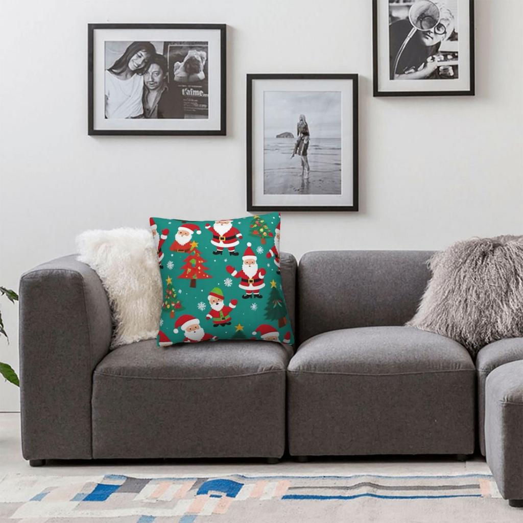 Pillow Case Christmas Soft Pillow Cover Novelty Cushion Cover Printed Pillowcases For Sofa Car Home Decor