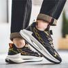 Fashion Black Men Casual Mesh Sneakers New Autumn Student Fashion Running Shoes Twist Buckle Non-slip Breathable Outdoor Soft Sport Shoe