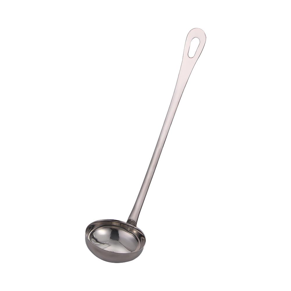 Cooking Kitchen Stainless Steel Multifunction Long Handle with Hook Serving Spoon Tableware Slotted Scoop Soup Ladle